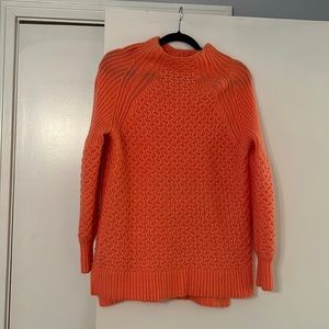 Anthropologie brand orange sweater